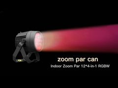 इनडोर 16*10W 4 In1 RGBW एलईडी स्टेज लाइटिंग ज़ूम 5-60 डिग्री पार लाइट