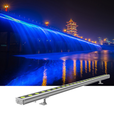 24W DMX512 LED लीनियर वॉल वॉशर लाइट्स 0.3M 0.5M 1M 40° बीम कोण