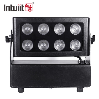 थीम पार्क के लिए IP65 8x15w 4in1 एलईडी शहर रंग आउटडोर वॉशर बैटरी बाढ़ प्रकाश