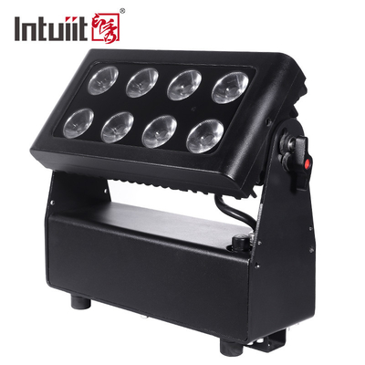 थीम पार्क के लिए IP65 8x15w 4in1 एलईडी शहर रंग आउटडोर वॉशर बैटरी बाढ़ प्रकाश