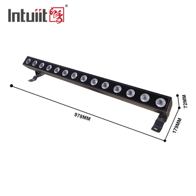 DMX512 14*10w RGBW 4in1 पिक्सेल एलईडी वॉलवॉशर बार IP65 वाटरप्रूफ डीजे वेडिंग सिटी इवेंट्स स्टेज आउटडोर एलईडी वाश लाइट