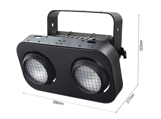 एलईडी लाइट स्टेज ब्लाइंडर 200w एलईडी कोब 2 आंखें गर्म सफेद ब्लाइंडर स्टूडियो लाइट नाइट क्लब