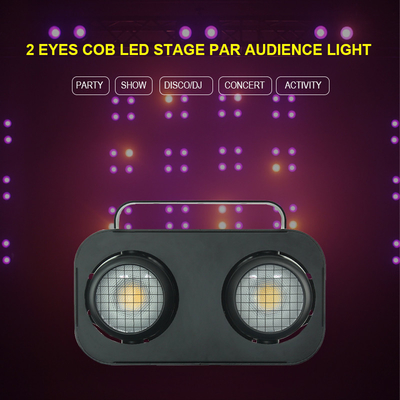 2 आंखें 2*90W Dmx512 नियंत्रण स्प्लिशिंग कोब दर्शक अंधा प्रभाव मंच प्रकाश