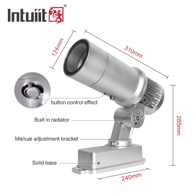 नया गर्म कारखाना जलरोधक आउटडोर बाहरी HD 60W डीएमएक्स एलईडी लोगो गोबो घूर्णन प्रोजेक्टर प्रकाश छवि भवन प्रक्षेपण