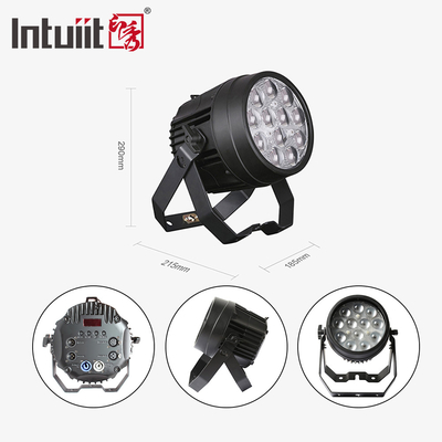 12x10W शक्तिशाली डिस्को लाइट्स DMX 512 ध्वनि सक्रिय एलईडी Par कैन मंच रोशनी