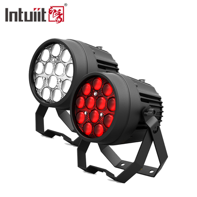 12x10W शक्तिशाली डिस्को लाइट्स DMX 512 ध्वनि सक्रिय एलईडी Par कैन मंच रोशनी