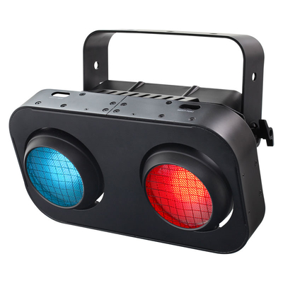 Dmx512 स्ट्रोब एम्बर वार्म व्हाइट 2x90W 2 आंखें एलईडी ऑडियंस ब्लाइंडर लाइट एलईडी कोब ब्लाइंडर