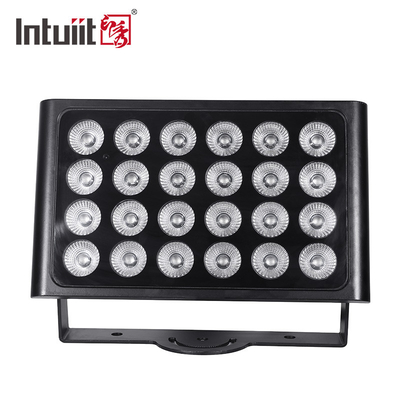 वाटरप्रूफ 24pcs 160w एलईडी फ्लड लाइट RGBW 4 इन 1 सिटी कलर लाइट 24*10w आउटडोर एलईडी वॉल वाशर स्टेज लाइट्स