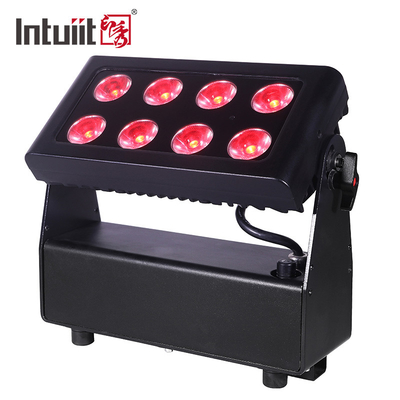 8X15W RGBW 4-इन-1 एलईडी अपलाइट्स बैटरी संचालित स्टेज लाइट्स डीजे लाइट्स रिमोट और डीएमएक्स कंट्रोल