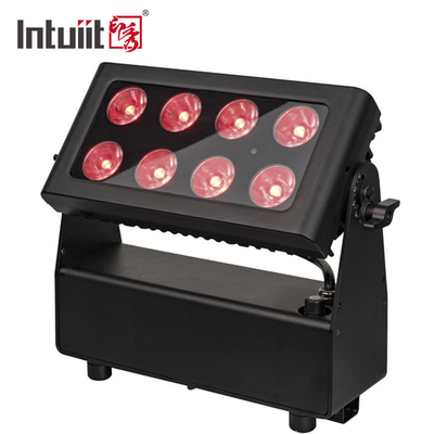 8x15w RGBW DMX512 IP65 जलरोधक डीजे शादी का मंच शहर रंग दीवार वॉशर आउटडोर बाढ़ एलईडी धुलाई प्रकाश