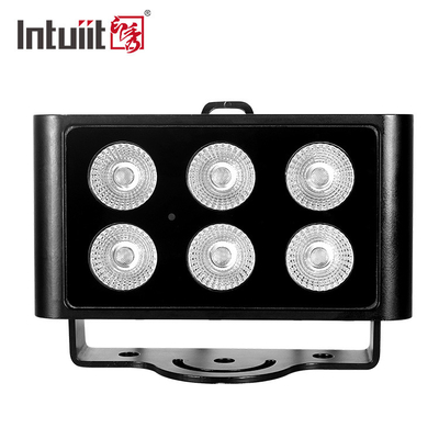 DMX512 6x5W RGBW 4in1 IP65 वाटरप्रूफ डीजे वेडिंग स्टेज सिटी वॉल वॉशर आउटडोर एलईडी वॉश फ्लड लाइट