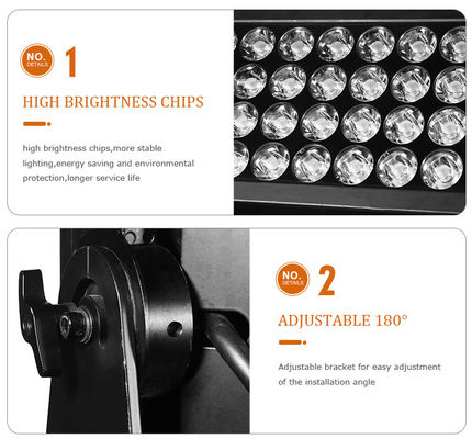 IP65 1500w Rgbw 4in1 Led सिटी कलर वाटरप्रूफ Led वॉल वॉश लाइटिंग स्टेज लाइट्स Led आउटडोर वॉशर लाइट