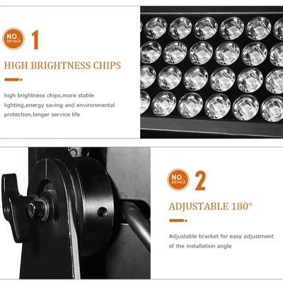 पेशेवर वाटरप्रूफ IP65 1500W Rgbw 4in1 सिटी कलर वॉश लाइट एलईडी फ्लड लाइट एलईडी वॉल वॉशर