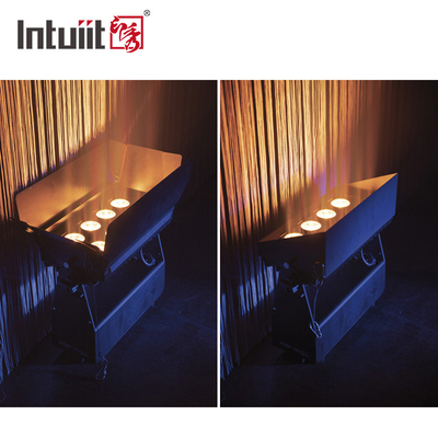 DMX512 8x10w RGBW 4in1 IP65 वाटरप्रूफ डीजे वेडिंग स्टेज सिटी वॉल वॉशर आउटडोर एलईडी वॉश फ्लड लाइट