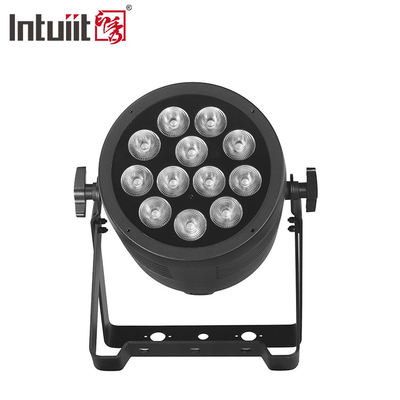 IP65 वाटरप्रूफ आउटडोर डीजे स्टेज लाइट्स 12x20W आरजीबीडब्ल्यूए यूवी 6in1 एल्यूमीनियम एलईडी पैरा शोर रहित डिस्को वाश प्रभाव DMX512 के साथ
