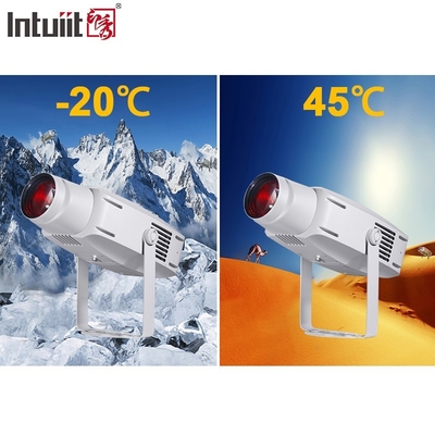 400W वाटरप्रूफ IP65 एलईडी GOBO प्रोजेक्टर आउटडोर बिल्डिंग प्रोजेक्शन लाइट चार रंग स्विचिंग वाटर इफेक्ट प्रोजेक्शन लाइट