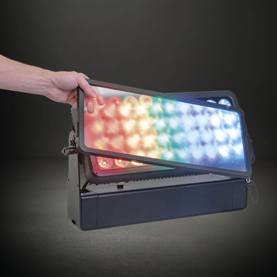 40x10W आरजीबीडब्ल्यू आउटडोर एलईडी फ्लड लाइट वाश सिटी कलर आईपी 65