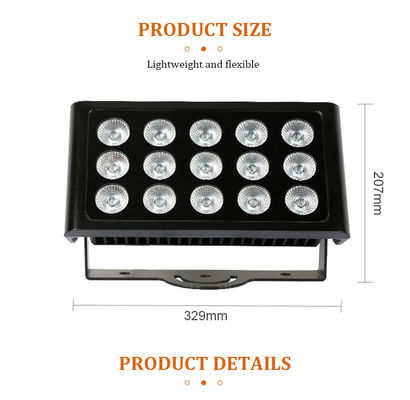 DMX512 80W RGBW 4in1 IP65 Waterproof DJ Wedding Stage City Wall Washer Outdoor LED Wash Flood Light