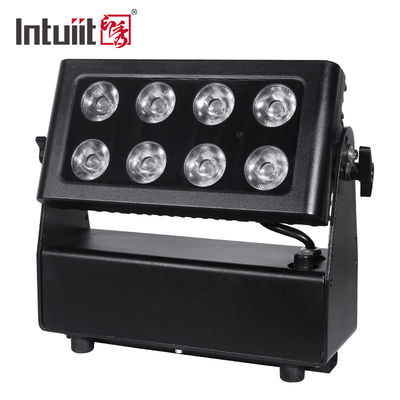 IP65 बैटरी लाइट एलईडी मूविंग हेड लाइट हाई पावर स्टेज लाइट्स 8x15W Dmx512 कंट्रोल