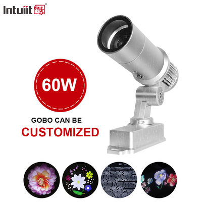 स्टोर व्यवसाय विज्ञापन प्रक्षेपण या दीवार आउटडोर वाटरप्रूफ एचडी एलईडी शादी होम थिएटर के लिए कस्टम 60W लोगो प्रोजेक्टर लाइट्स