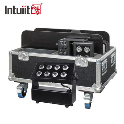 IP65 बैटरी लाइट एलईडी मूविंग हेड लाइट हाई पावर स्टेज लाइट्स 8x15W Dmx512 कंट्रोल