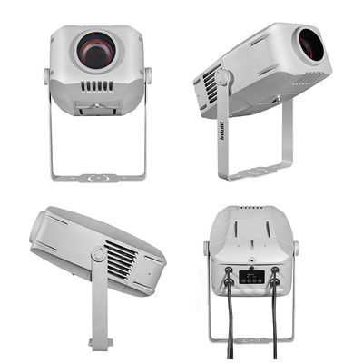 200W वाटरप्रूफ IP65 आउटडोर इनडोर कस्टम विज्ञापन गोबो एलईडी ज़ूम लोगो प्रोजेक्टर लाइट