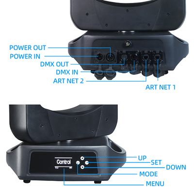 IP66 लेज़र मूविंग हेड 100W मूविंगहेड बीम लाइट, बाहरी उपयोग के लिए