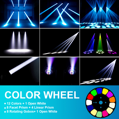 IP66 बीम 200w Dmx512 एलईडी बीम मूविंग हेड स्टेज लाइटिंग नाइटक्लब डीजे इवेंट के लिए