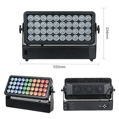 IP65 40x10W आरजीबीडब्ल्यू एलईडी सिटी स्टेज लाइट आउटडोर बिल्डिंग प्रोजेक्शन बाढ़ वास्तुशिल्प प्रकाश व्यवस्था