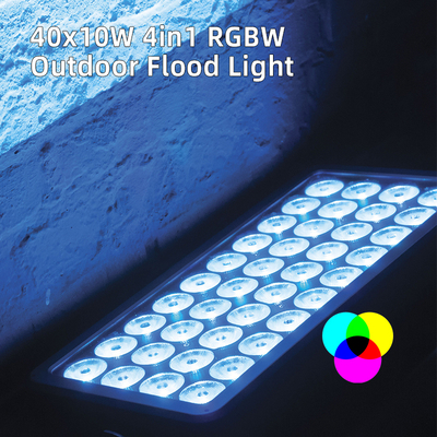 IP65 40x10W आरजीबीडब्ल्यू एलईडी सिटी स्टेज लाइट आउटडोर बिल्डिंग प्रोजेक्शन बाढ़ वास्तुशिल्प प्रकाश व्यवस्था
