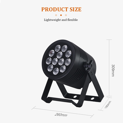 12x20W LED पार लाइट IP65 वाटरप्रूफ RGBWA-UV 6IN1 DMX512 स्टेज लाइटिंग