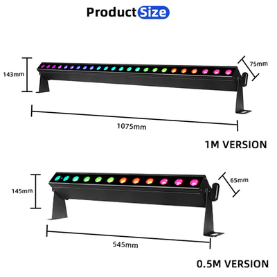IP20 स्टेज इवेंट पार्टी वेडिंग 12x2W RGBW DMX बैटरी संचालित एलईडी वॉल वॉशर अपलाइट