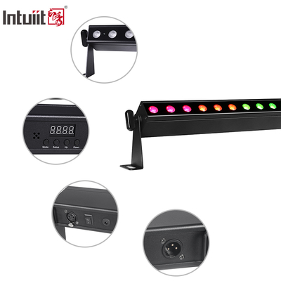 उच्च गुणवत्ता वाला 24X2W बैटरी संचालित RGBW 4इन1 DMX512 स्टेज लाइट एलईडी वॉल वॉशर