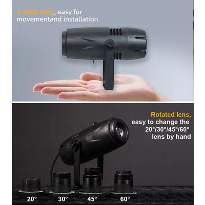 40W लोगो प्रोजेक्टर लाइट्स दुकान विज्ञापन और शादी के लिए दुकान व्यवसाय के लिए कस्टम GOBO प्रोजेक्टर