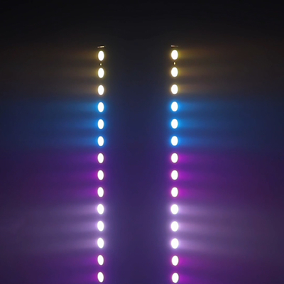वॉश लाइट IP20 DMX512 एडवांस्ड स्मार्ट म्यूजिक सॉल्यूशन 24*2W RGBW LED लाइट्स लीनियर बार वॉल वॉशर