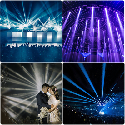 नई मॉडल एलईडी 200W आठ रंग पहिया प्रभाव के साथ स्टेज लाइट बीम चलती सिर प्रकाश डीजे क्लब स्टेज इवेंट