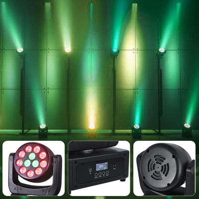 12*8W मूविंग हेड एलईडी डीजे लाइट RGBW वॉश बीम DMX512 साउंड एक्टिवेटेड स्टेज लाइटिंग शादी, डिस्को पार्टियों के लिए