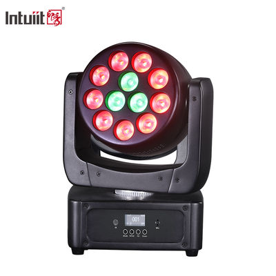 12*8W मूविंग हेड एलईडी डीजे लाइट RGBW वॉश बीम DMX512 साउंड एक्टिवेटेड स्टेज लाइटिंग शादी, डिस्को पार्टियों के लिए