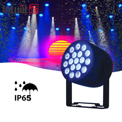 IP65 आउटडोर एलईडी पार लाइट्स - 18x20W RGBWA UV 6in1 वाटरप्रूफ डीजे स्टेज लाइट साउंड एक्टिवेटेड ऑटो RDM सपोर्ट और DMX कंट्रोल अपलाइट्स वेडिंग बर्थडे म्यूजिक लाइट शो पार्टी इवेंट्स स्टेज लाइटिंग के लिए