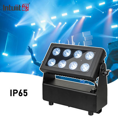 IP65 बैटरी लाइट एलईडी मूविंग हेड लाइट हाई पावर स्टेज लाइट्स 8x15W Dmx512 कंट्रोल