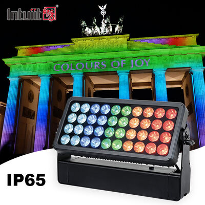 40x10W आरजीबीडब्ल्यू आउटडोर एलईडी फ्लड लाइट वाश सिटी कलर आईपी 65