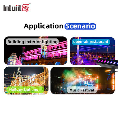 Waterproof LED Wash Light Bar 12/24x2W RGBW 4-in-1 IP65 Aluminum  DMX512