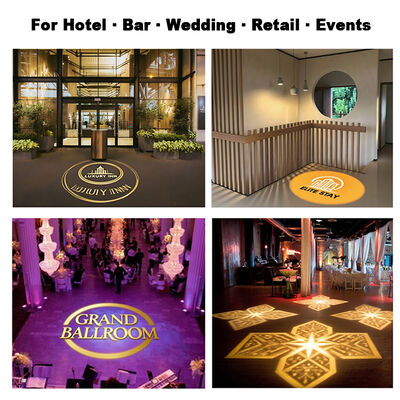 एलईडी 40W उच्च परिभाषा विज्ञापन प्रोजेक्टर सीई RoHs गोबो लोगो प्रोजेक्टर प्रकाश