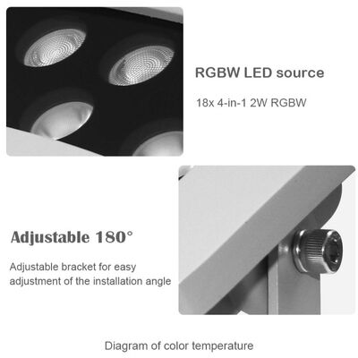 LED 36W Tree Hugging Light Night Projection Spotlight Lamp Outdoor Waterproof Landscape Tree Hold Lights for Garden Park Decor