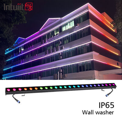 आउटडोर एप्लिकेशन के लिए आरजीबीडब्ल्यू डीएमएक्स एलईडी 2x24W एलईडी वॉल वॉशर लाइट