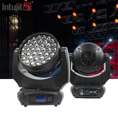 पेशेवर 37x10W आरजीबीडब्ल्यू 4in1 एलईडी ज़ूम वॉश मूविंग हेड लाइट DMX512 स्टेज लाइटिंग डीजे के लिए डिस्को इवेंट वेडिंग पार्टी शो