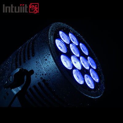 12*20W RGBWA+UV 6in1 LED पार लाइट IP65 आउटडोर वाटरप्रूफ DMX512 वेडिंग डीजे पार्टी के लिए स्टेज अपलाइटिंग