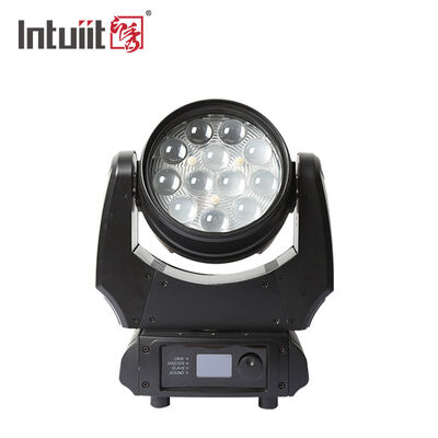 हॉट सेल एलईडी मूविंग हेड वॉश लाइट 12x10W RGBW 4in1 DMX512 वेडिंग पार्टी KTV के लिए प्रोफेशनल स्टेज डाइंग लैंप
