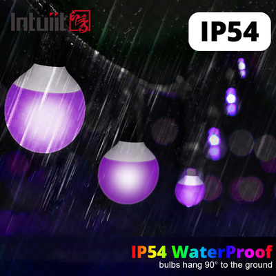 IP54 1x1.8W 5050 एलईडी स्ट्रिंग RGBW dmx स्मार्ट कलर चेंजिंग ट्री डेकोरेशन लैंप क्रिसमस लाइट्स
