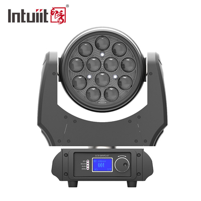 RGBW 4 - इन - 1 ज़ूम 5-60 डिग्री LED बीम मूविंग हेड लाइट वाइड एंगल 12x10W
